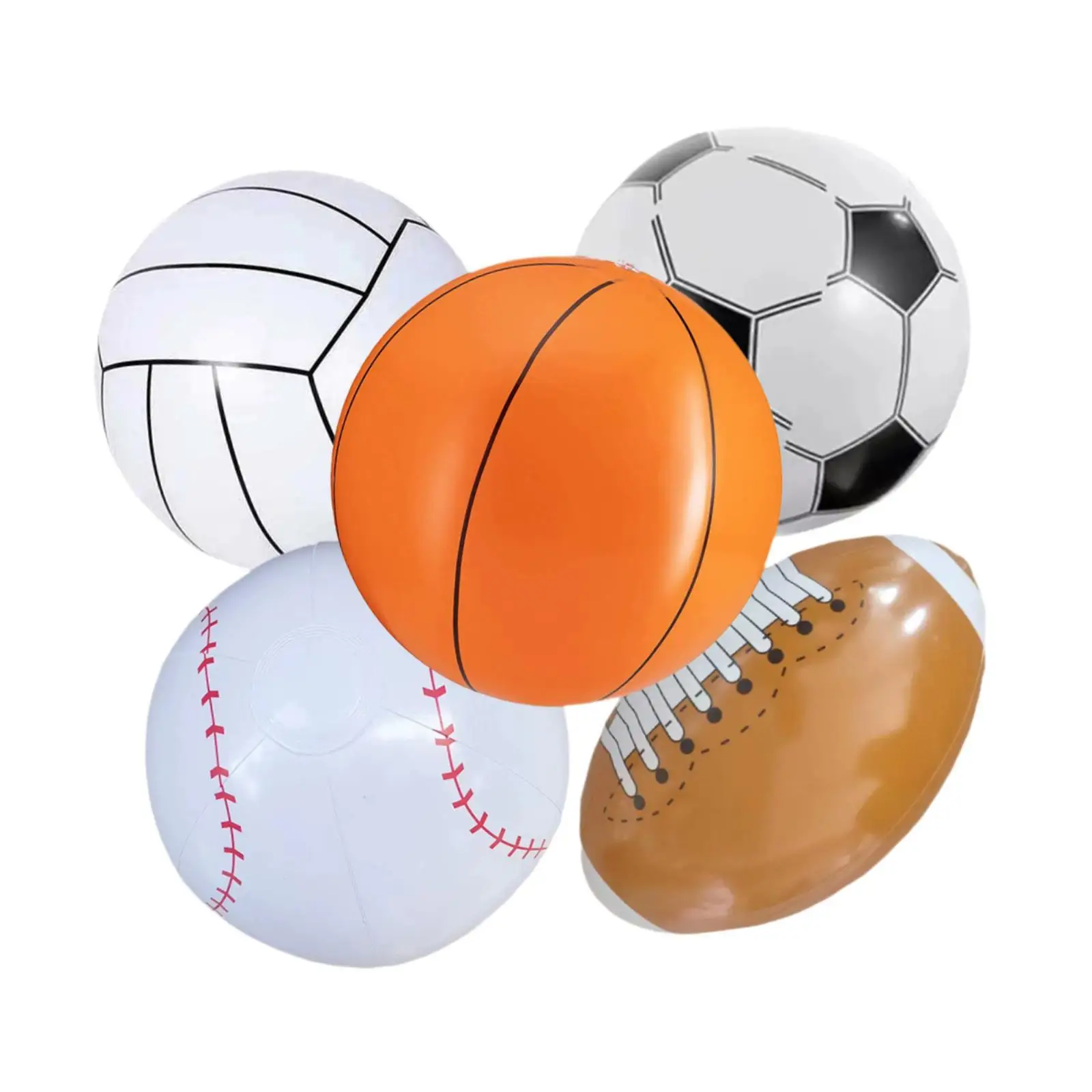 Inflatable Beach Balls Sports Balls Gifts Decorations Fun Soccer Props Games for