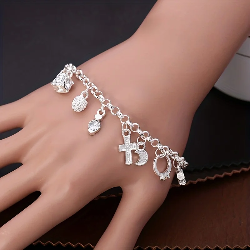 Temperament Fashion Thirteen Pendant Bracelet Women's Multi-element Forest System High Value Simple Jewelry