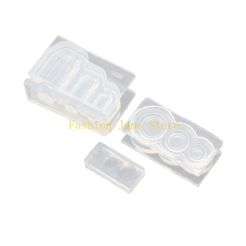 N5KA 3D Mini Bottle Resin Mold Water Jar Pendant Silicone Mold Jewelry Making