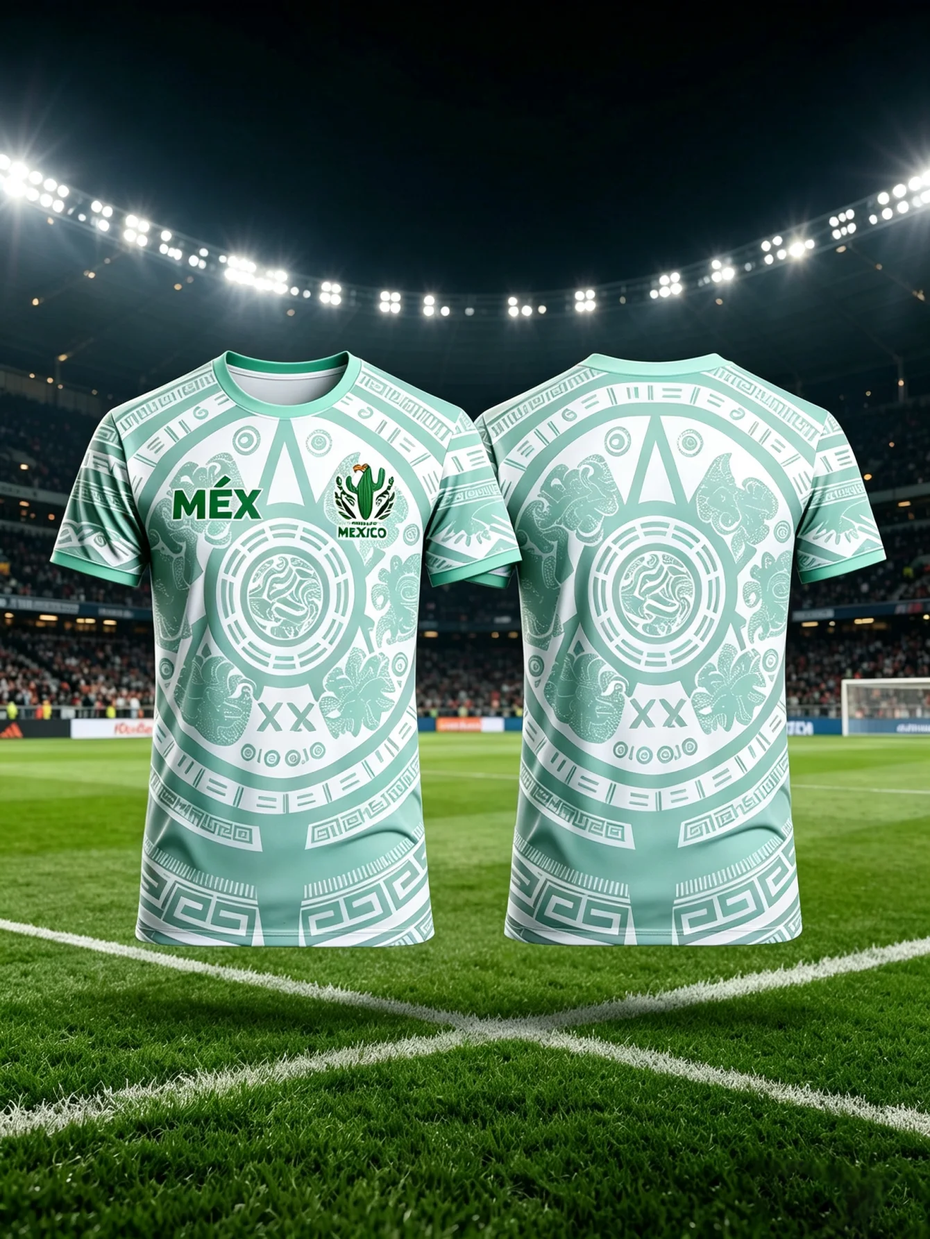 Men's quick drying short sleeved fan suit, retro totem football training top, multi-color