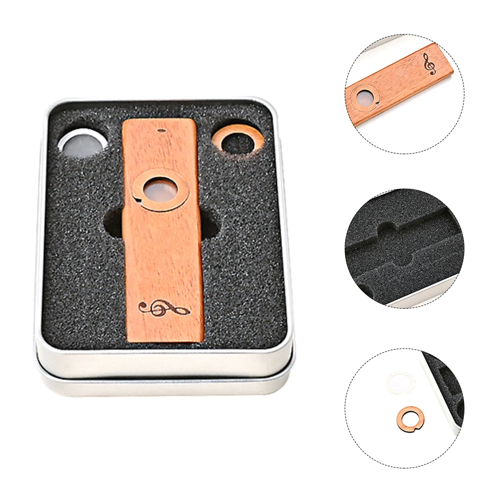 

Wooden Kazoo Kids Music Instrument Portable Guitar Partner Professional Adult Musical Toy Safe Practical LongLasting Use Enjoy