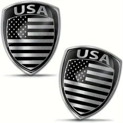 2PCS American Flag Sticker Army USA American Emblem Stickers Decal for Car Decals for Trucks for Vehicles Window Car Motorcycle