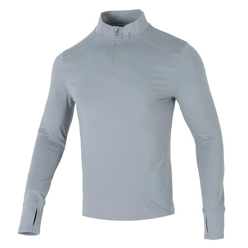 

Underarmour Men's Sportswear 1/2 Zipper Running Fitness Training Exercise Breathable Stand Collar Long Sleeve T-Shirt 1379288-035