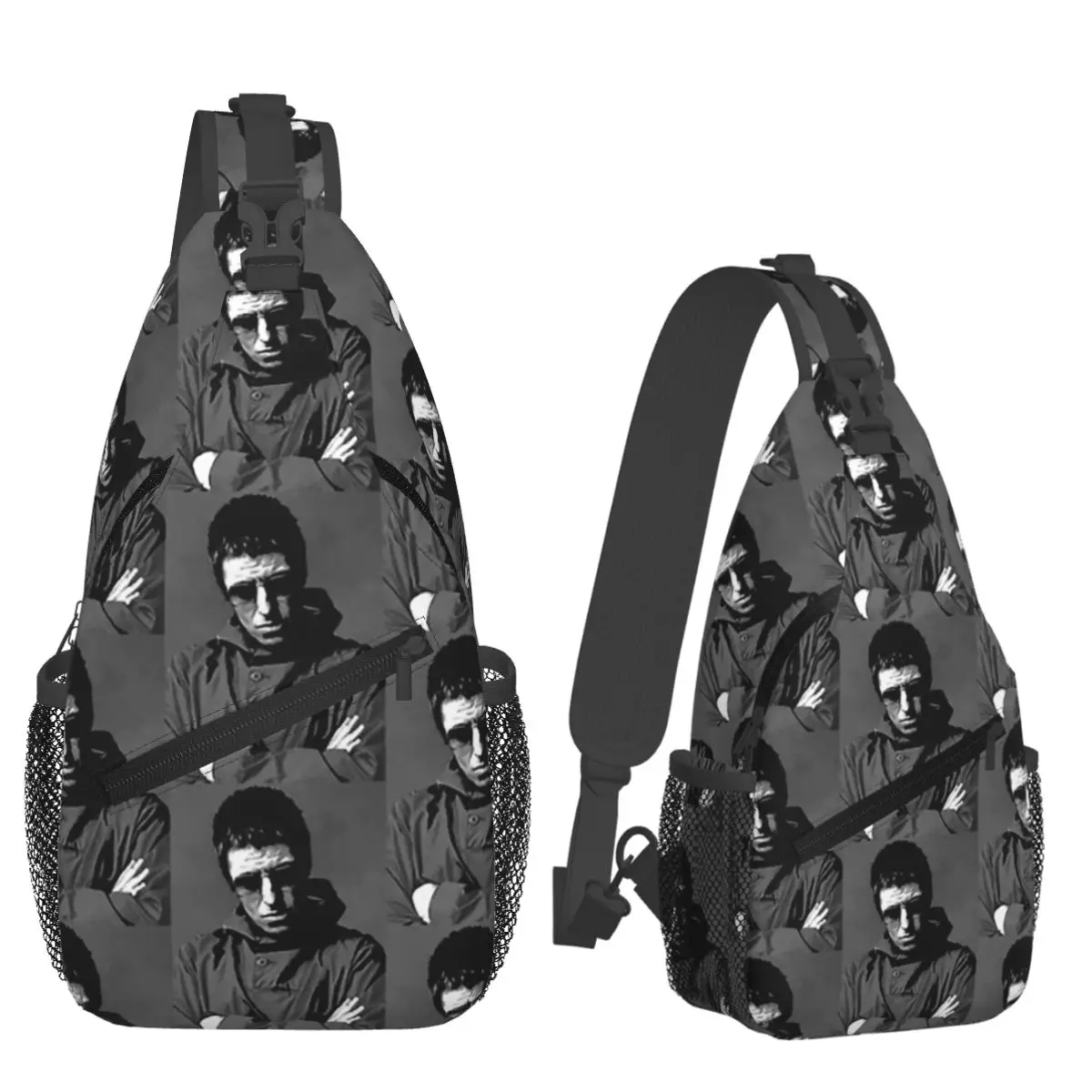 

Liam Gallagher #2 Chest Bag Men Sling Crossbody Backpack Chest Bag Travel Hiking Daypack Shoulder Bag