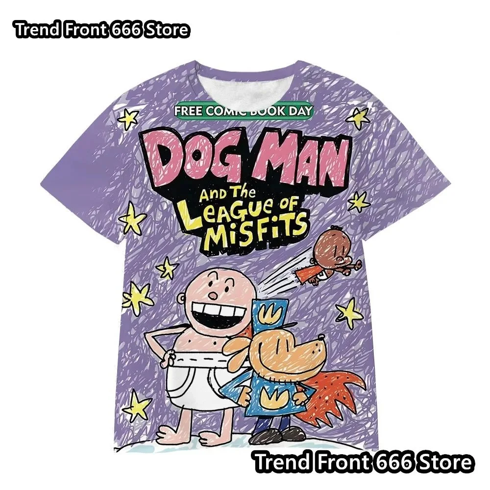 

2025 New Arrives Dog Man 3d Prited Boys Girls Tshirt Children Animated Joint T-shirt Kids Short Sleeve Tshirt Hot Sale Tops MOTO