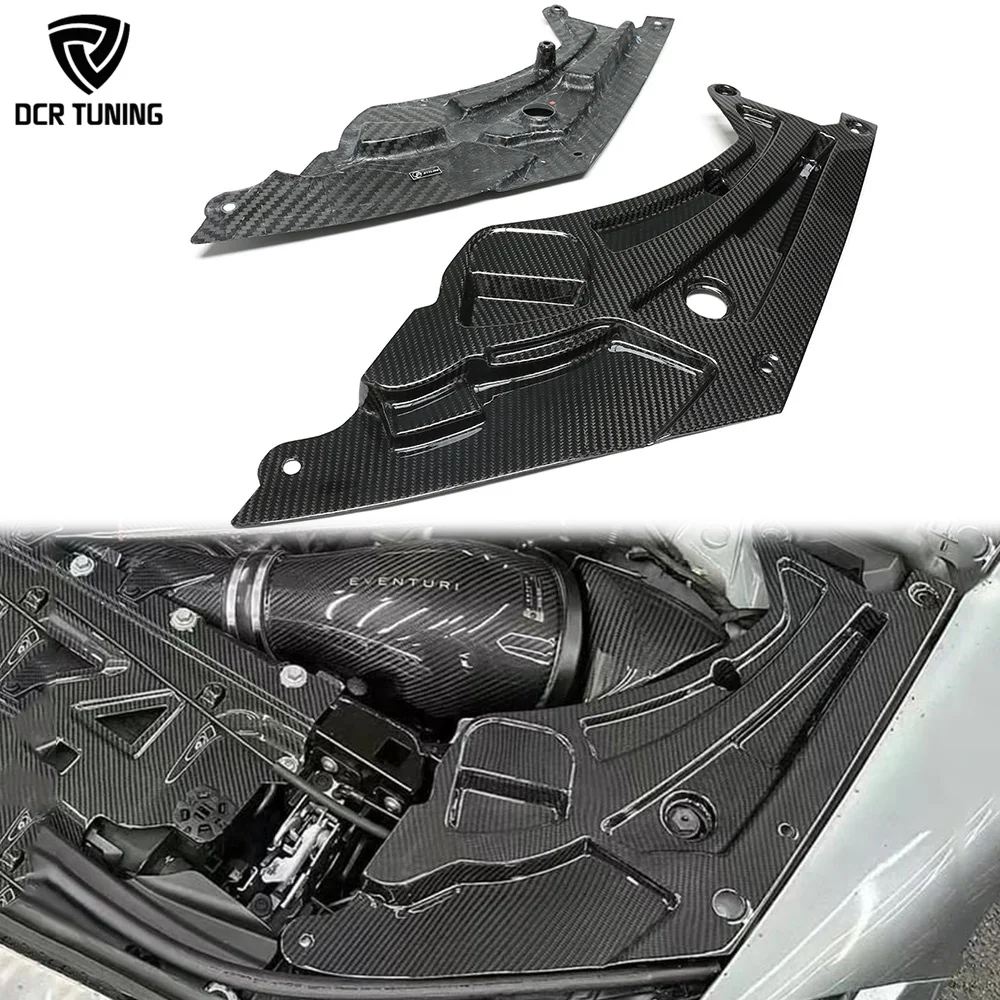 

G80 Dry Carbon Front Hood Inside Plate Cover For BMW M4 G82 G83 M3 G81 Real Carbon Bracket Trim Replacement