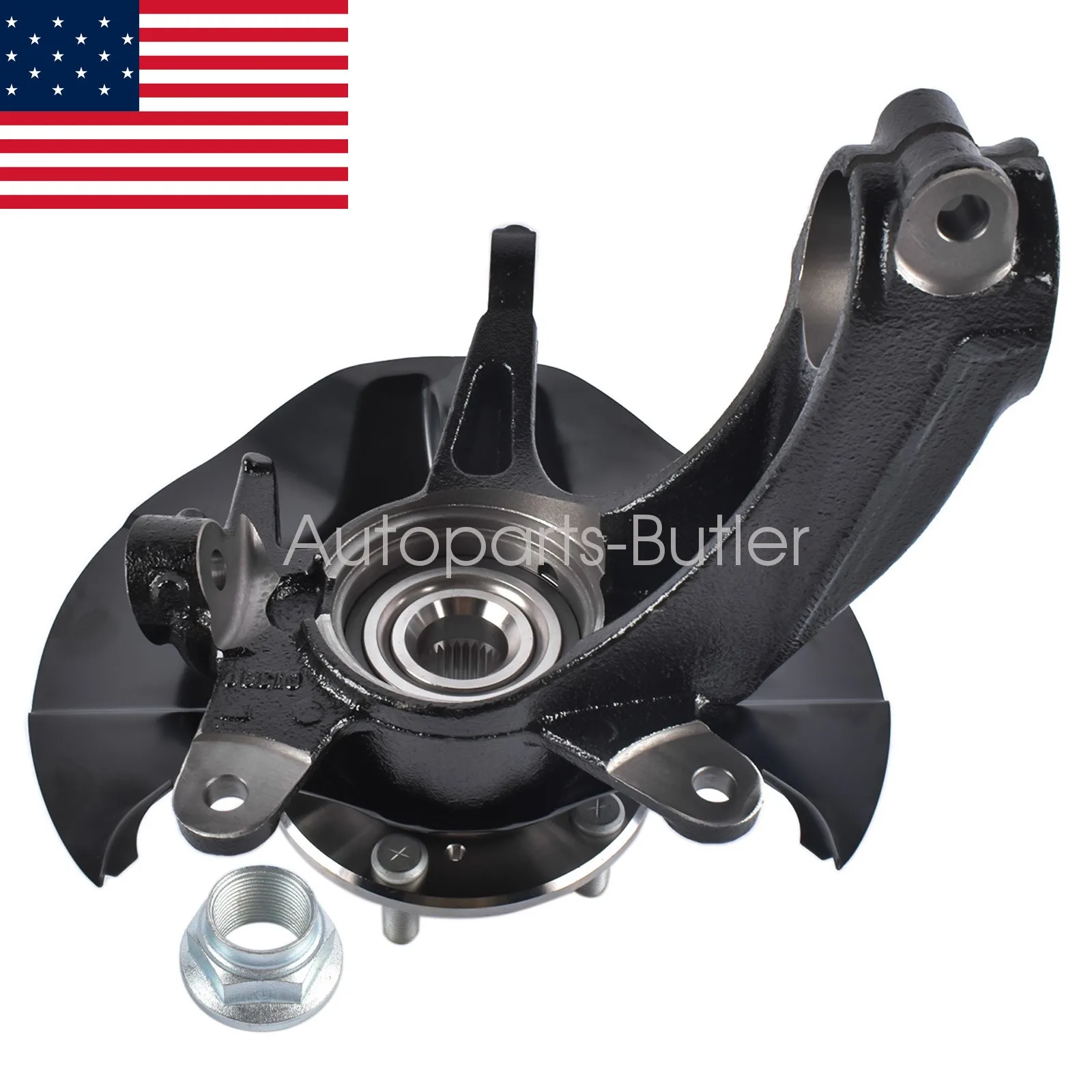 AP03 Steering Knuckle Assembly Front Driver for Honda Civic 2017 2018 2019 2020 2021 51216-TET-H00, 44600-TGG-A00
