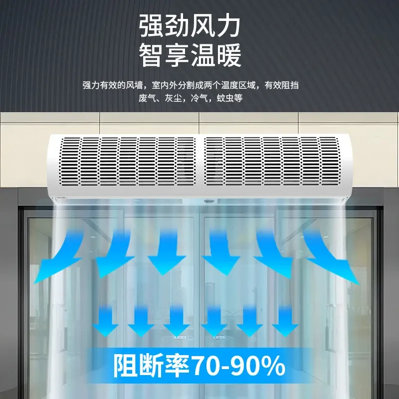 Large Air Volume Commercial Industrial Air Curtain Machine, Powerful Air Curtain 1.2m 1.5m 1.8m 2m