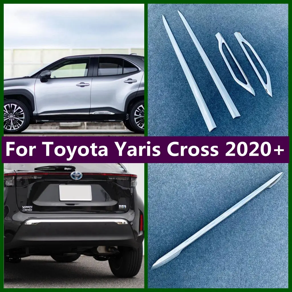 

For Toyota Yaris Cross 2020 - 2022 Tail Gate Rear Trunk Bumper Door Panel / Molding Body Strips Cover Trim Exterior Accessories