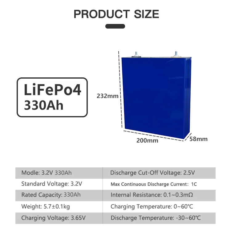 12,000 دورة 3.2 فولت 330AH Lifepo4 بطارية 320AH ليثيوم فوسفات الحديد خلية لتقوم بها بنفسك 12 فولت/24 فولت/48 فولت بطارية قابلة للشحن للنظام الشمسي #3