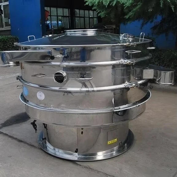 Food Grade Rotary Vibrating Screen Multi-deck Vibro Sifter for Pet Feed Pellets Grading
