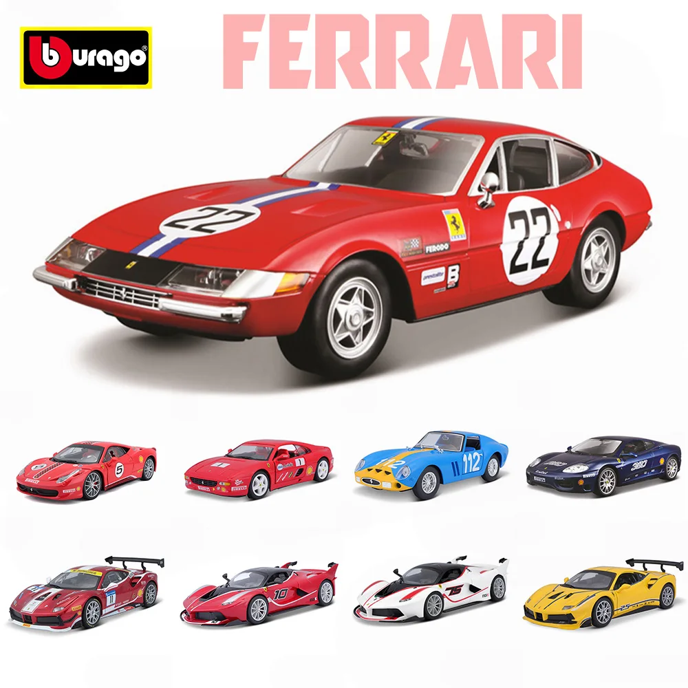 Bburago 1:24  Ferrari 2017 488 CHALLENGE FORMULA RACING Alloy Luxury Vehicle Diecast Cars Model Toy Collection Gift