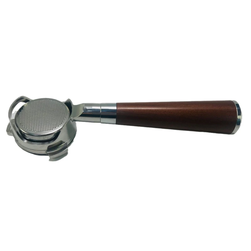 

Three-ear stainless steel hollow handle 54 handle platinum coffee machine handle