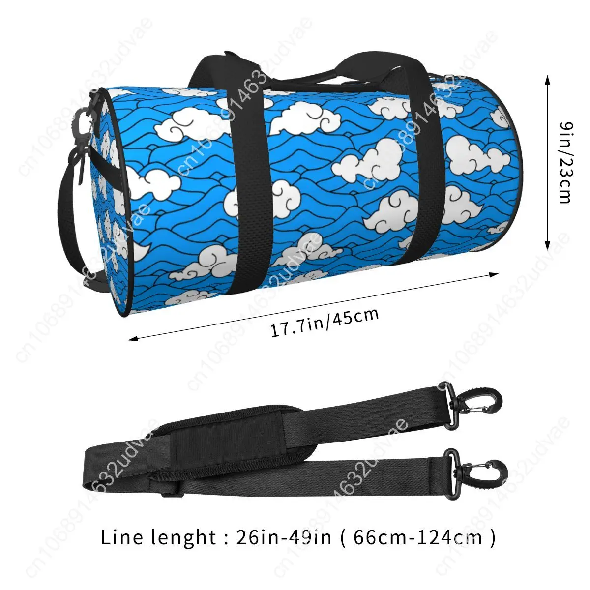 Anime Could Gym Bag Men Devil Training Sports Bags Men Custom Large Novelty Fitness Bag Oxford Handbags