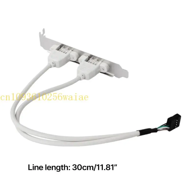 652F da 9pin a USB 2.0 Cavo estensione della porta 2 per schede madri per computer