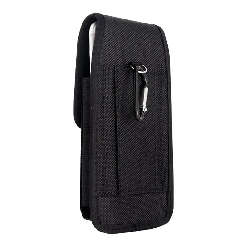 Outdoor Sports Cellphone Bag 3.5-6.3 Inch Mobile Phone Pouch Belt Clip Waist Bag Cellphone Wallet Bagholder Nylon Mobile Case