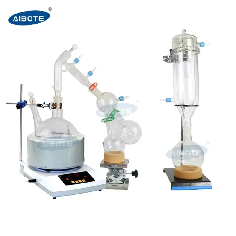 2L 5L Vacuum Fractional Distillation Head Cold Trap Short Path Distillation Kits