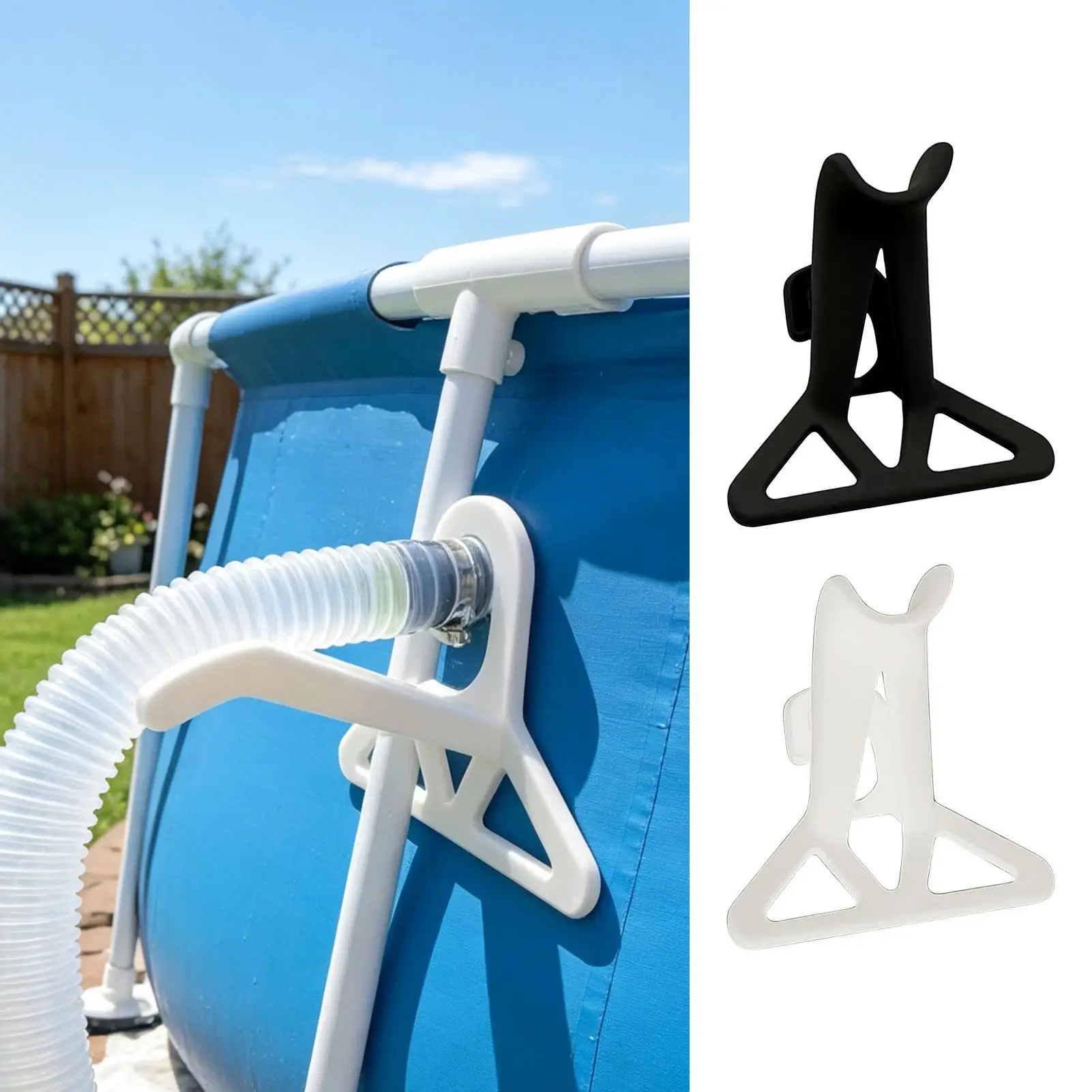 Swimming Pool Hose Support Brackets Pool Pipe Holder Tube Storage Organizer for Outdoor Backyard Lawn Garden Hotel Resort Beach