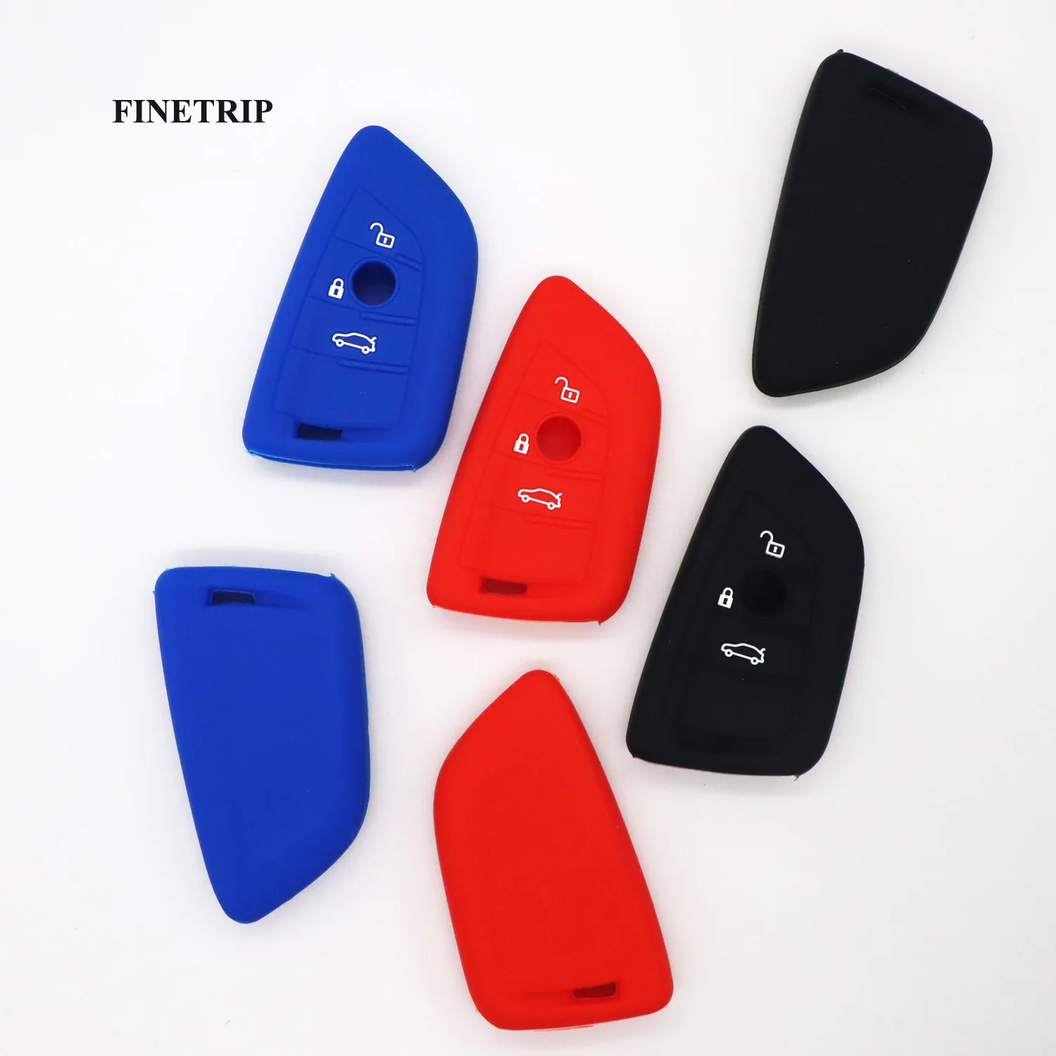 Silicone Key Cover Remote Fob Shell Holder for BMW F10 F15 F16 F20 F30 F48 G30 Z4 M5 X1 X2 X3 X4 X5 X6 X7 Serie 1 3 5 2 7 6 Case