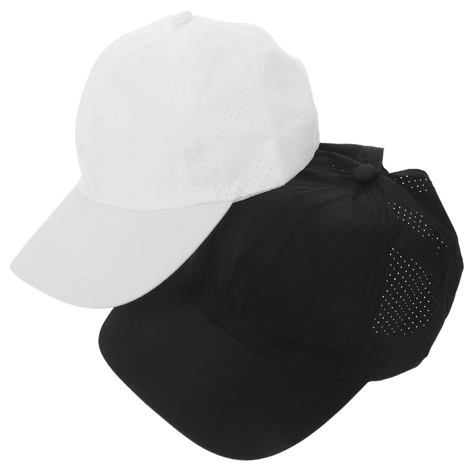 

Комплект из 2 женских бейсболок с отверстием для хвоста, дышащие, быстросохнущие, спортивные, с широкими полями, для защиты от солнца, для бега и гольфа