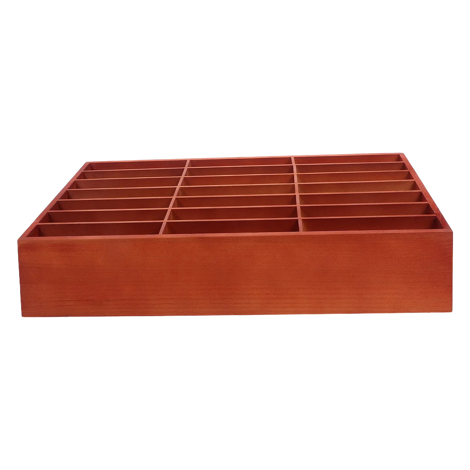 

Деревянный настольный органайзер для телефонов с 21 отделением, держатель для мобильных телефонов для офиса и класса