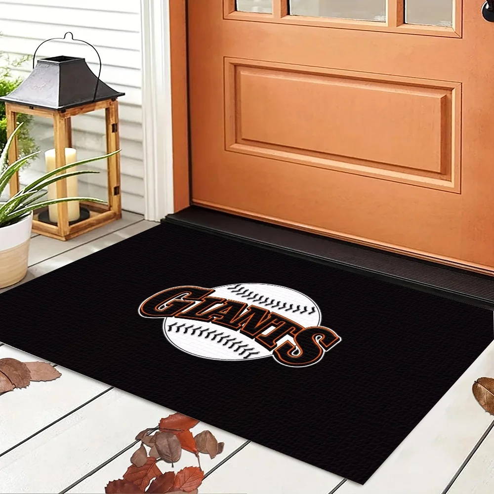 San Francisco Giants Mat for Hallway Rug for Bedroom Mats Bedrooom Carpet Room Floor Carpet House Entrance Mat Home Decoration