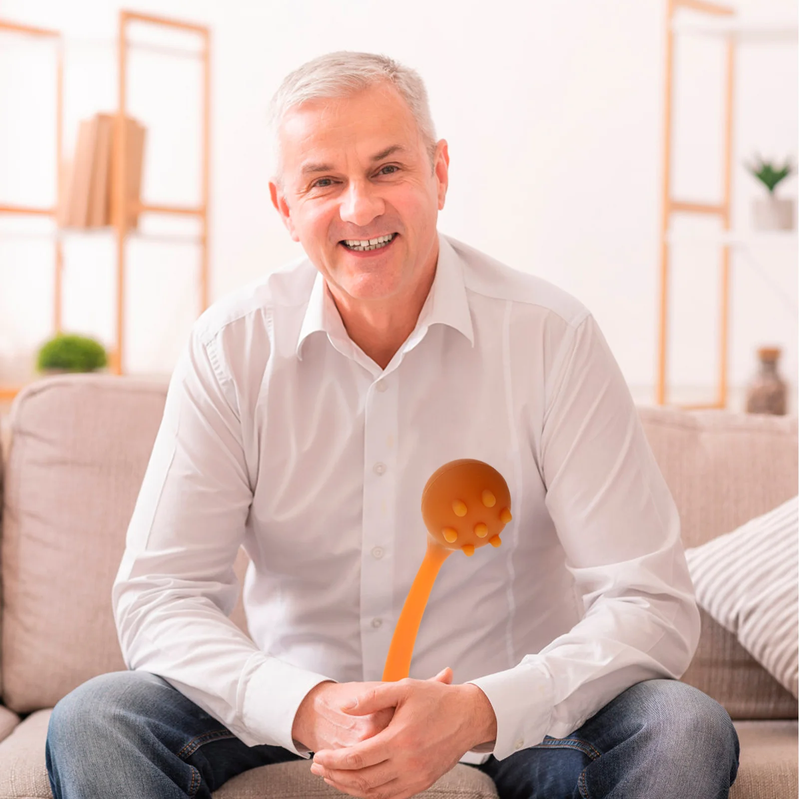 

Ручной массажный молоток, силиконовый ручной массажер для спины, шеи, плеч, эргономичная ручка, меридиан, молоток для нарезания резьбы, инструмент для здоровья