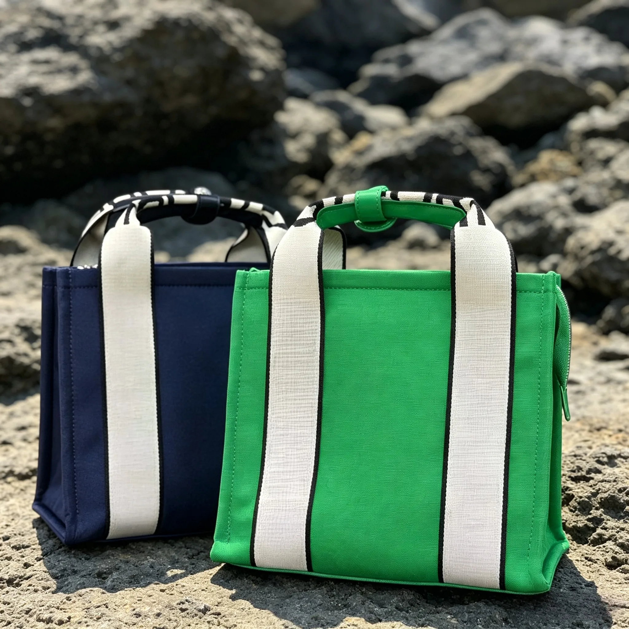 New Golf Handbag for Men,  Canvas Bag Solid Color Zippered Portable Tote Bag, Storage Pouch for Golf Accessories