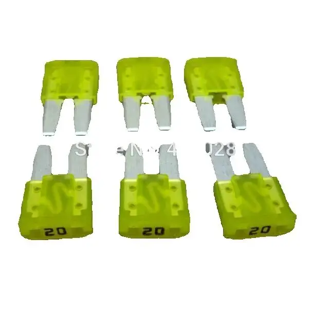 

worldgolden 500pcs 8mm 20A auto Mini Blade Fuse Car fuse
