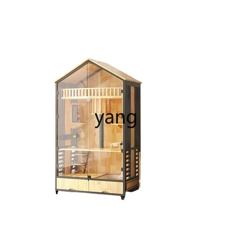

LMMcat cage villa three-story solid wood large luxury household cage