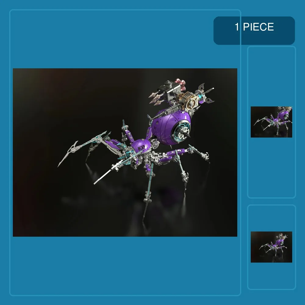 3D Metal Puzzle Spider Assembly Model Toy Diy Mechanical Spider Challenge High Difficulty Assembly Model Special Gift