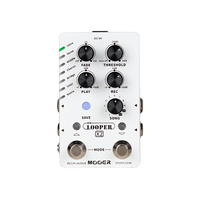 MOOER LOOPER X2 Dual-footswitch stereo looper pedal Auto Record function
