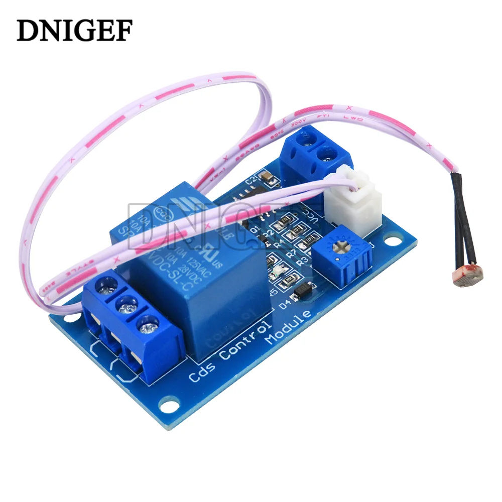 XH-M131 5V 12V 10A Photoresistor Sensor Module Light Control Switch Photoresistor Detection Brightness Automatic Control