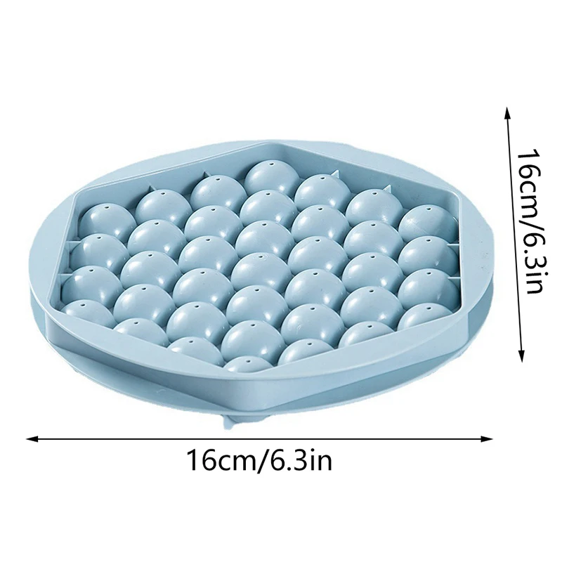 37 Grids Plastics Ice Grid Ball Ice Cube Mold With Cover Ice Storage Box Easy To Demould Bar Home Party Kitchen Tools
