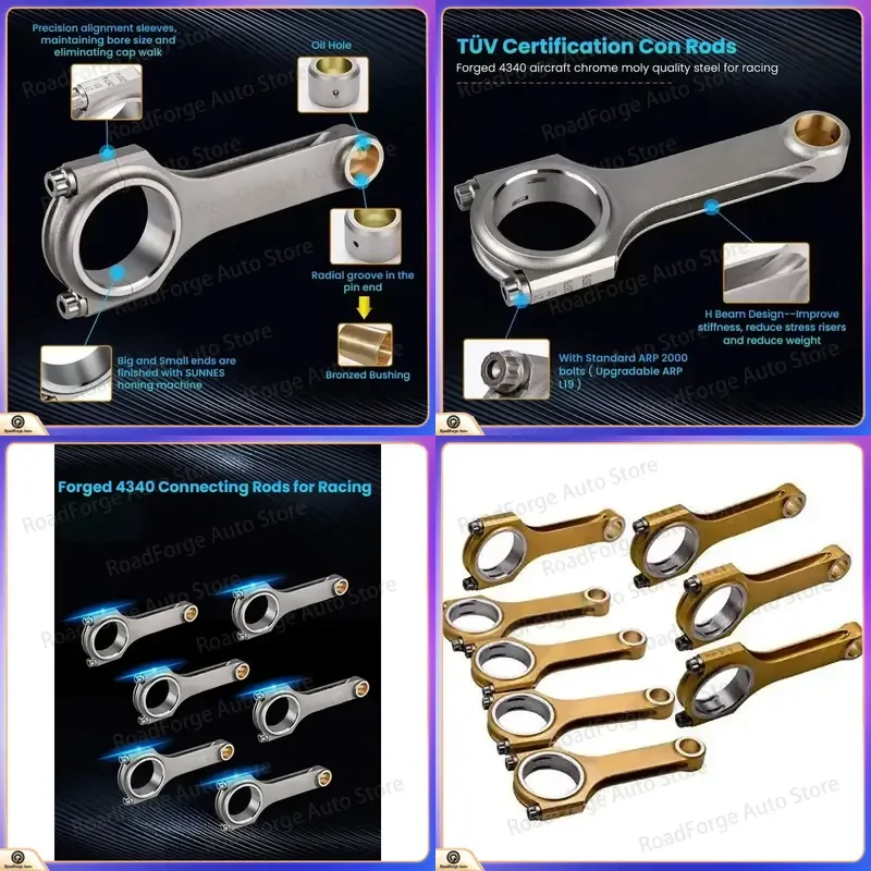 Suitable for Mazda MZR2.5 Forged Connector, OE No. MZR · 2.5 Performance Piston Mazda 2.5