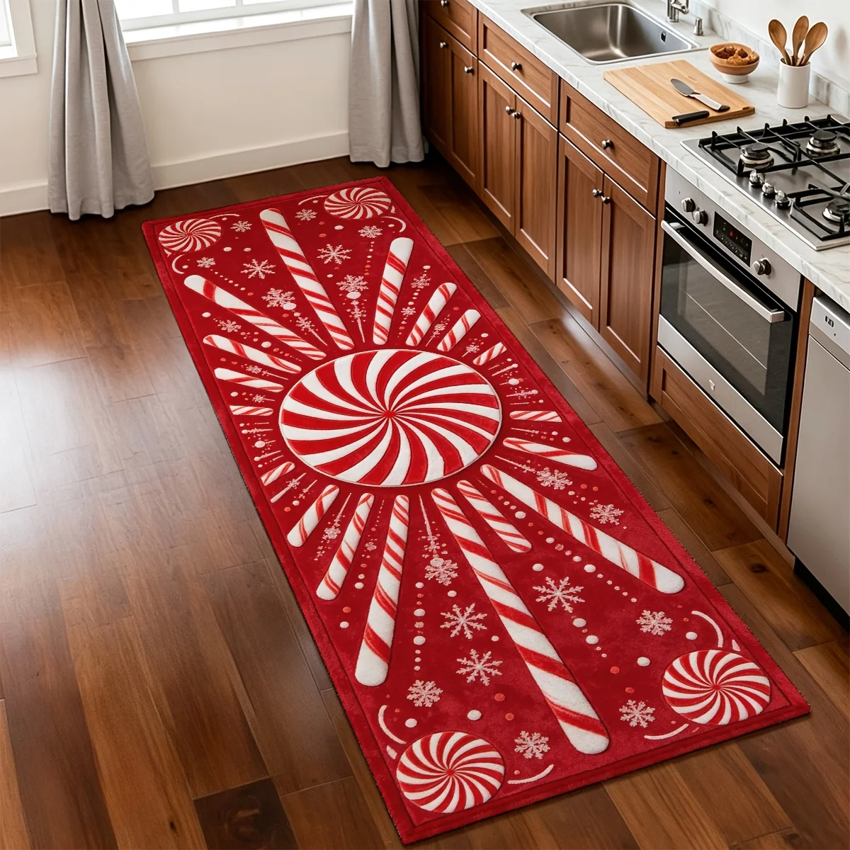 Christmas Santa Claus Gift Graphic Floor Mat Office Dining Room Front Door Carpet Patio Laundry Corridor Long Area Rug