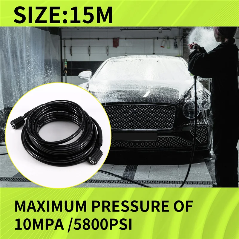 ABAG Pressure Washer Hose Quick Connector Hose And Extension Coupler For Swimming Pools Siding Washing Cars Floors