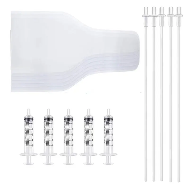 5/10 Set Dog Artificial Insemination Disposable Canine Breeder Kit semen collection bags insemination pipe Dog Breeding Veterina