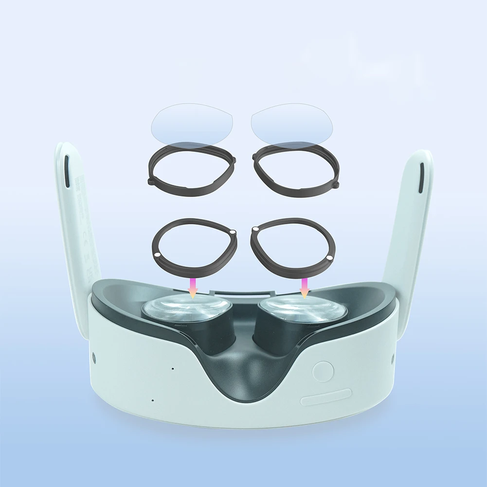 For Meta Quest 3S VR Glasses Glasses Spacer Protector Anti-Scratch VR Headset Mirror Magnetic Prevent Eyeglass From Scratching