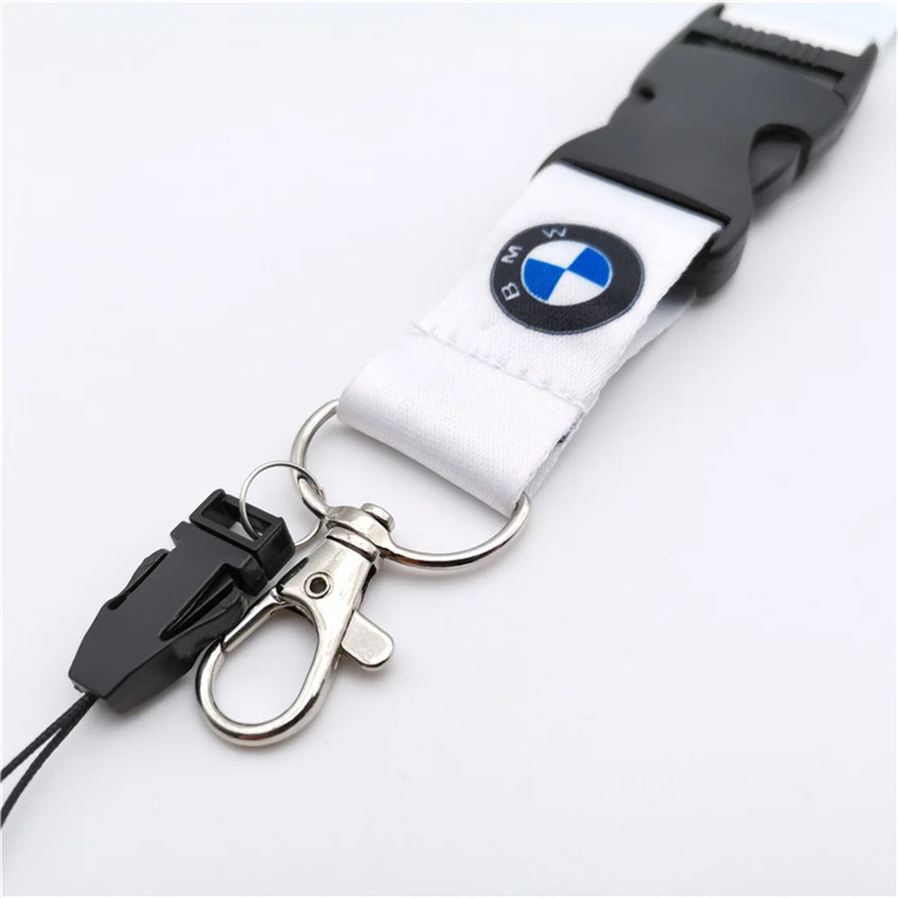 BMW Motorrad Lanyard Nylon Printing Emblem Style Black White Keychain motorcycle accessories gadget auto Fashion Gift