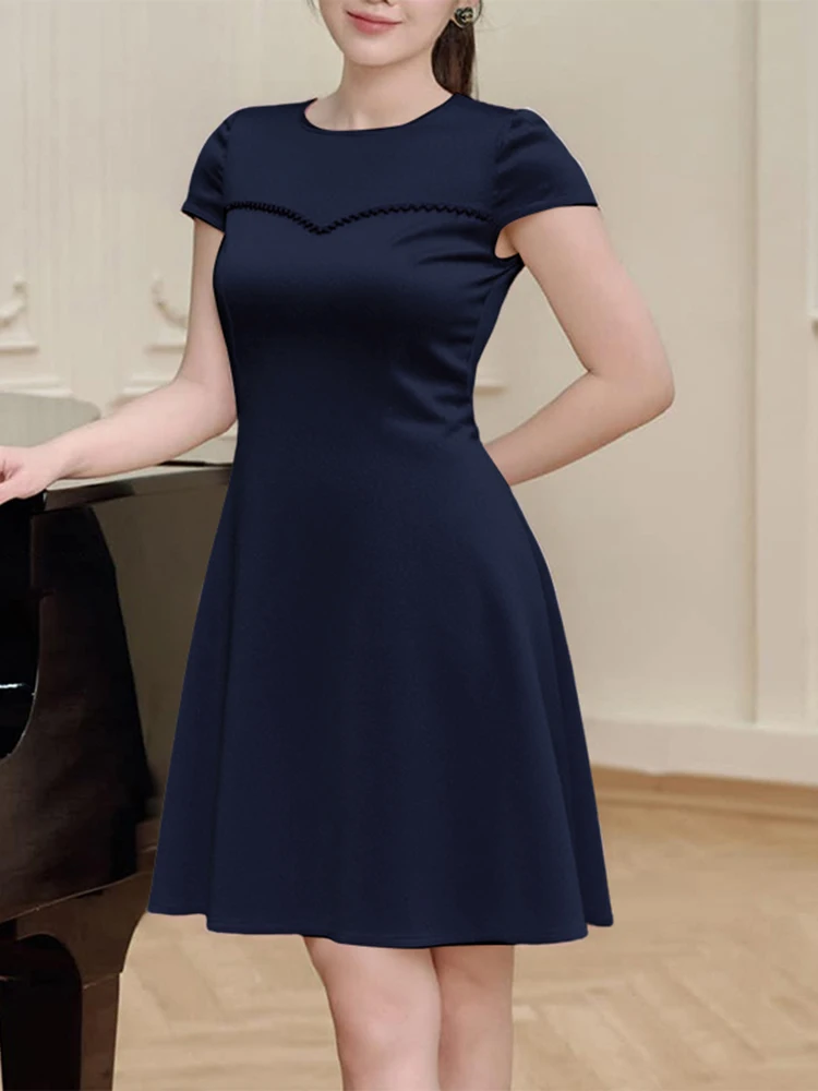 ZANZEA Summer Elegant Satin Mini Dresses Women Party Vestidos 2025 Fashion Silk Short Sleeve Solid Sundress Sexy Club Robe Femme