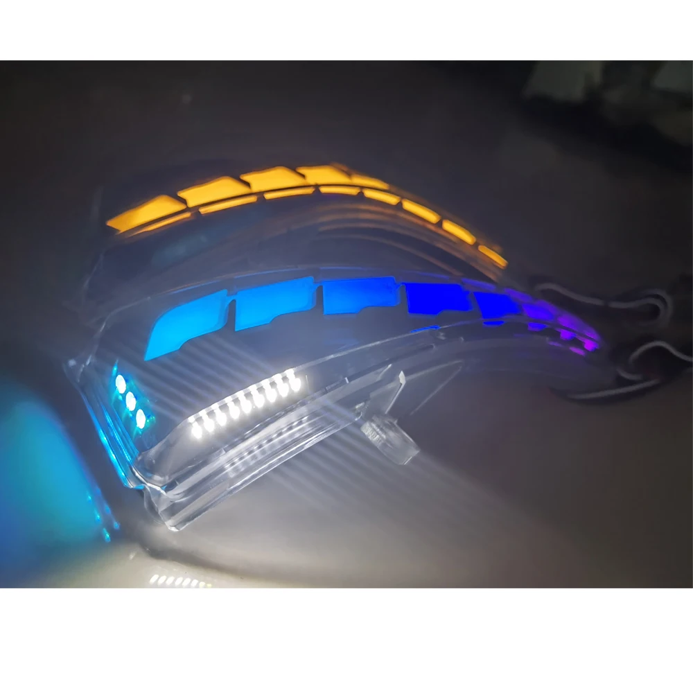 LED Flash RGB Side Rearview Mirror Turn Signal Indicator Light for Infiniti Q50 2014-2024 Multi-Color Auto Assembly Parts App