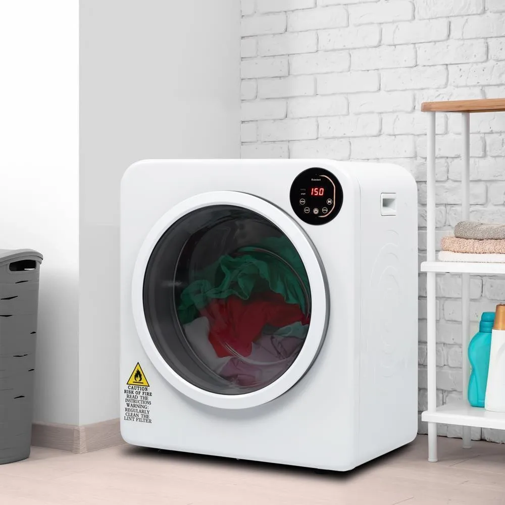 

Компактная электрическая сушилка для белья 3.5 куб. футов (13 фунтов) из нержавеющей стали для дома и автосервиса