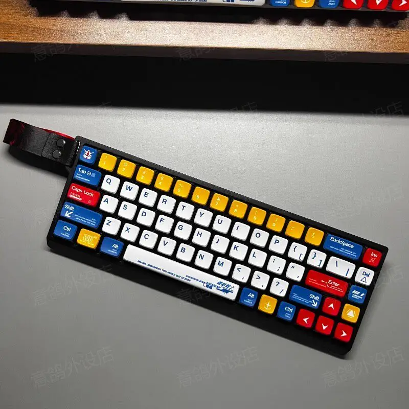 Custom Prototype Mecha Theme MDA Four-Side Translucent PBT Five-Side Dye-Sub Applicable Keycap Professional Gift.