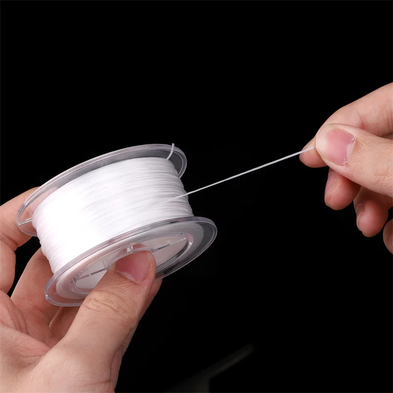 0.8mm 50m/Roll Crystal Colorful Beading Cord Elastic Thread For Handmade DIY Jewelry Making Bracelets Specialized Beading Thread