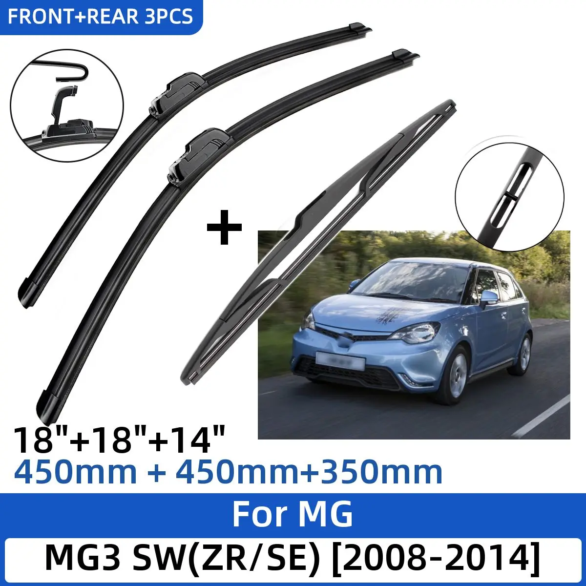 

Щетки стеклоочистителя для MG MG3 SW(ZR/SE) 2008-2014, аксессуары для резака J Hook 2008 2009 2010 2011 2012 2013 2014