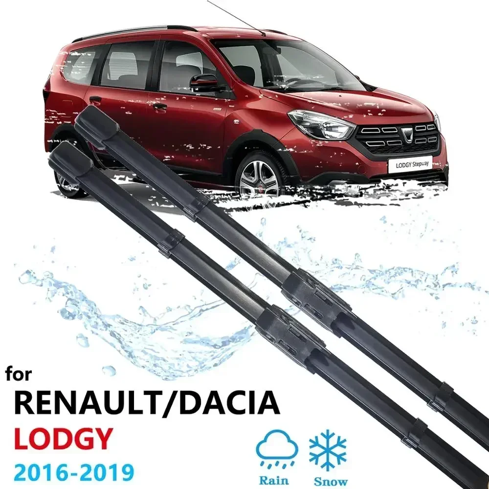 For Renault Dacia Lodgy 2016 2017 2018 2019 Car Wiper Blade Front Window Windscreen Windshield Wipers Car Accessories Stickers