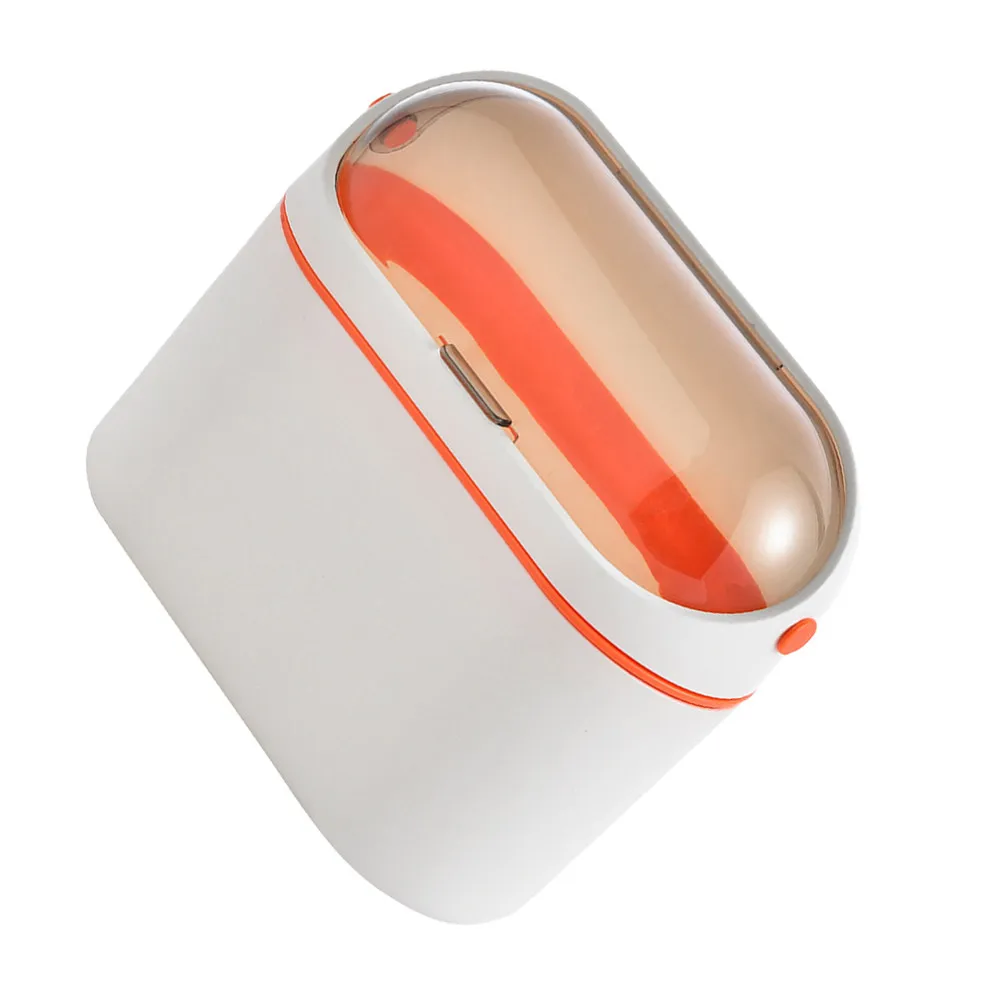 Wall Mounted Hanging Trash Can Small Kitchen Waste Bin with Flip Top Lid Easy Install Adhesive Hooks Home Garbage Can Bathroom
