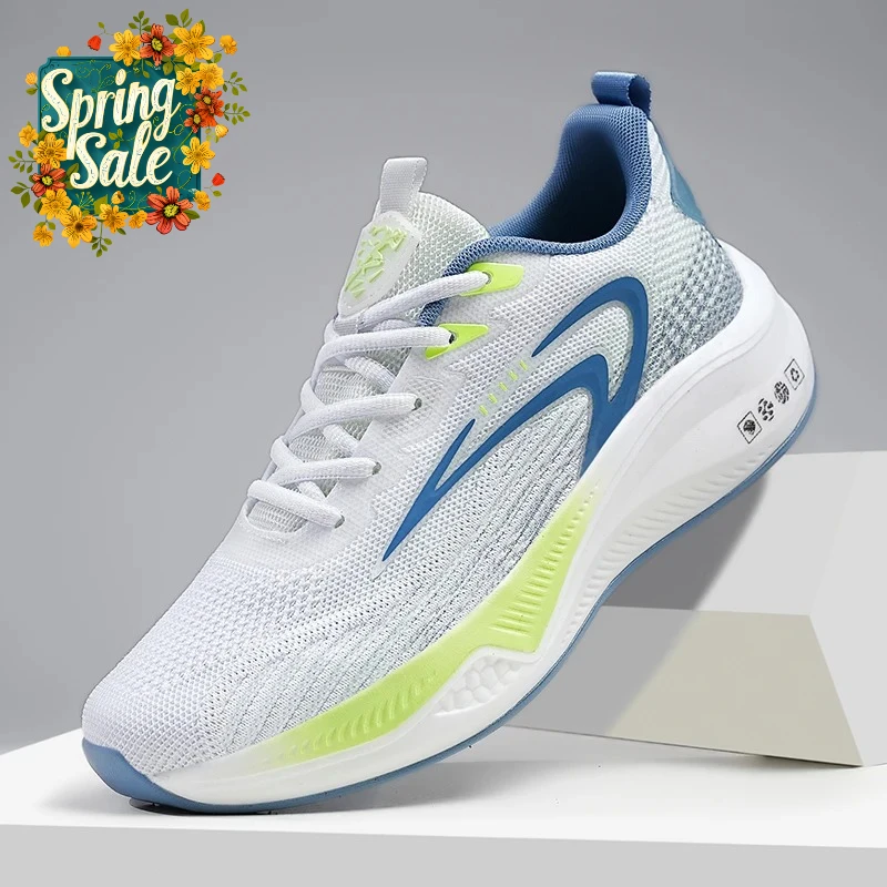 

Мужские кроссовки 2026: Новинка весенней коллекции, повседневные, универсальные, молодежные, легкие, спортивные, амортизирующие, из дышащей сетки, в стиле «папины кроссовки»