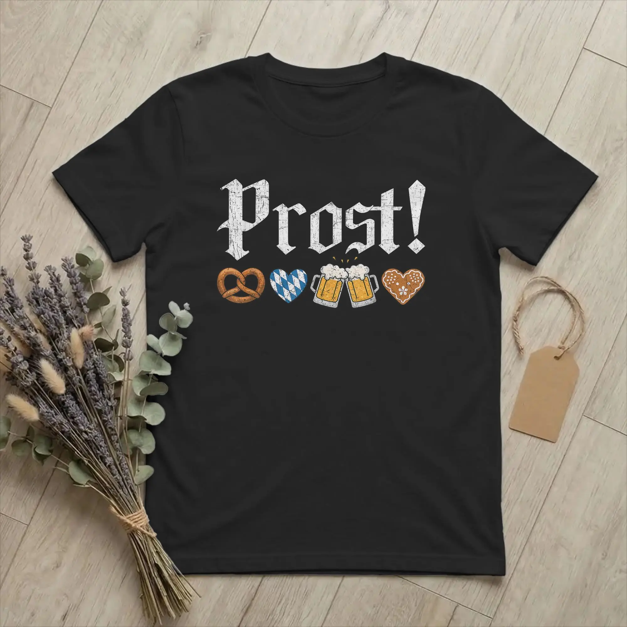Oktoberfest Prost German Drinking Beer T-Shirts Men Octoberfest Novelty Pure Cotton Tees Short Sleeve T Shirts Plus Size Clothes